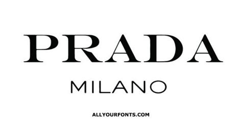 qual'è il font utilizzato da prada ora|font similar to prada.